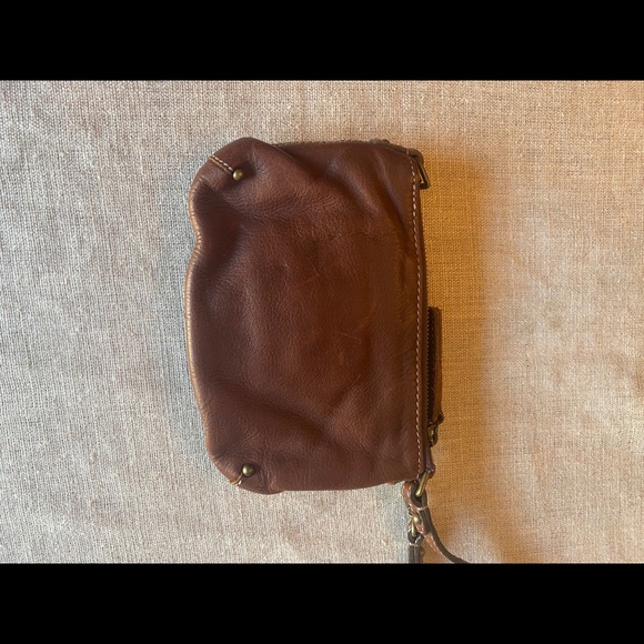 Banana Republic Brown Leather Clutch/Wristlet - Picture 3 of 3